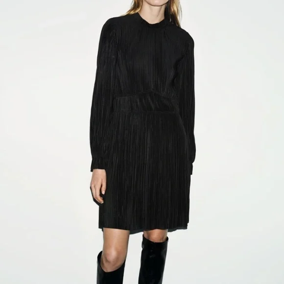 Zara | Dresses | Zara Pleated Dress | Poshmark